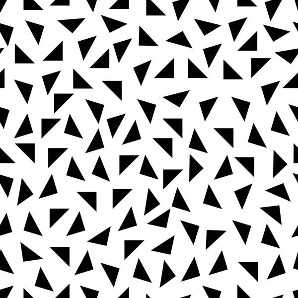 Fundo triangular. Padrão sem costura. Textura geométrica abstrata. Cores branco e preto. Estilo mosaico poligonal. Ilustração vetorial . —  Vetores de Stock