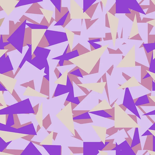 Háromszög Háttér Zökkenőmentes Minta Geometrikus Absztrakt Textúra Lila Puha Pasztell — Stock Vector