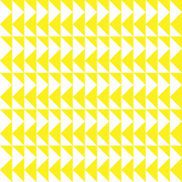 Треугольный Фон Бесшовный Шаблон Геометрическая Абстрактная Фактура Желтые Белые Цвета — стоковый вектор