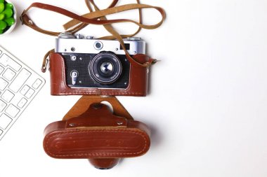 Her gün, bir bilgisayar ve masaüstü ofis bir akıllı telefon açmak