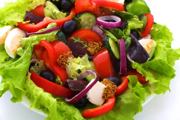 Salata taze sebze ve otlar plaka tablo