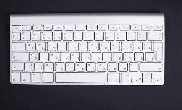 The computer keyboard is on the table — Stock Photo, Image