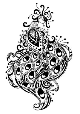 Zendoodle benzersiz tavus kuşu