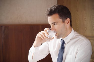 Close up drinking water clipart
