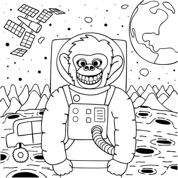 Ruang monyet Stok Ilustrasi Bebas Royalti