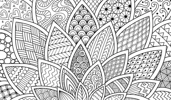 Arte Linha Abstrata Para Fundo Impressão Produto Livro Para Colorir — Vetor de Stock