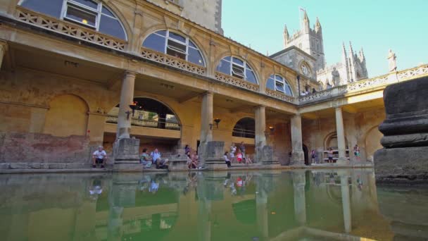 Roman Bath Bath England Storbritannien 2018 — Stockvideo