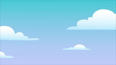 2d animasyon roketi yeni sayfayı ortaya çıkarmak için siyah dumanla gökyüzüne fırlatılıyor.