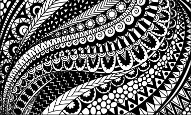 Arka plan için soyut hareket çizgisi sanatı, yetişkin boyama kitabı, boyama sayfası ve diğer tasarım öğeleri. Vektör illüstrasyonu