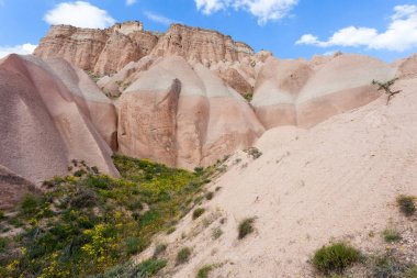 Pembe ve kırmızı Valley yakınındaki Goreme, Nevsehir.