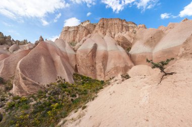Pembe ve kırmızı Valley yakınındaki Goreme, Nevsehir.