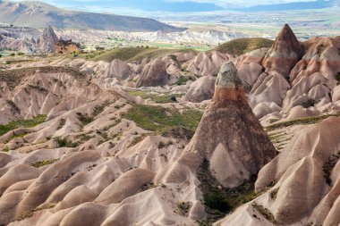 Pembe ve kırmızı Valley yakınındaki Goreme, Nevsehir.