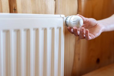 Ahşap duvarlı ve rahat odalı modern bireysel radyatör