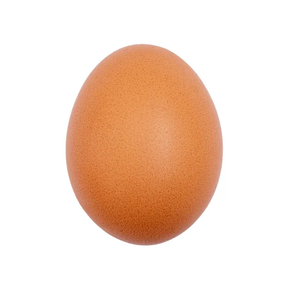 Beyaz arkaplanda izole edilmiş tavuk yumurtası — Stok fotoğraf