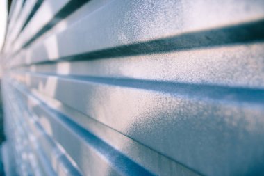 oluklu metal ambar cephe soyut