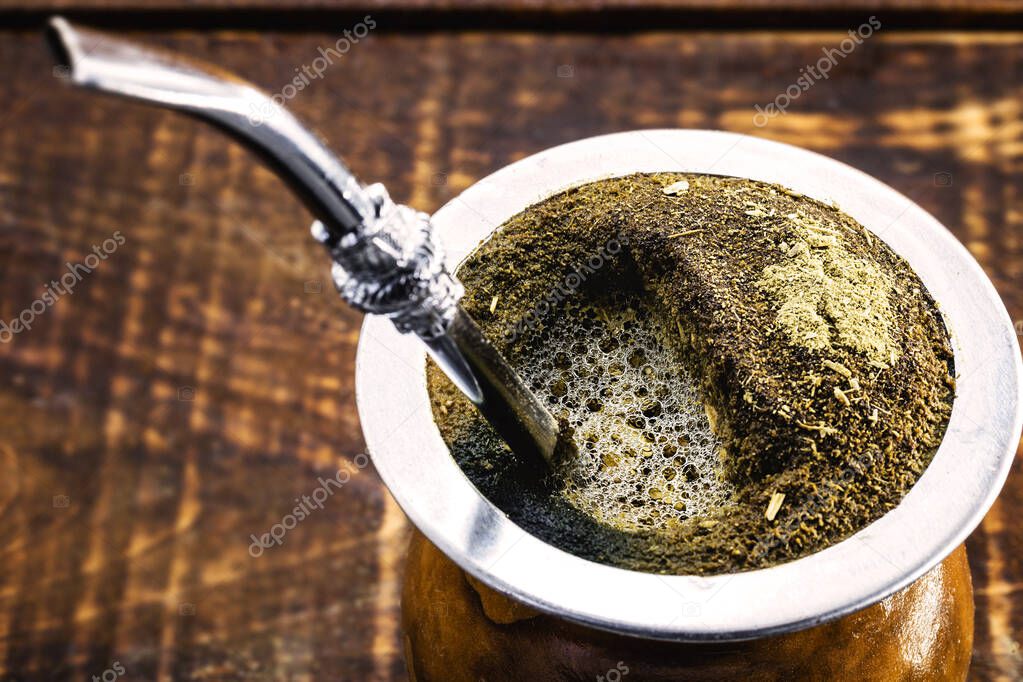 A typical Brazilian drink, o chimarrão, or mate, is a characteristic drink of Southern South American culture. It is one of the symbols of the Rio Grande do Sul tradition.
