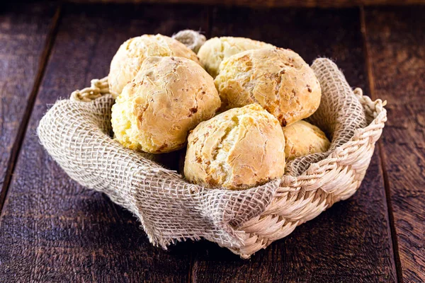 homemade Brazilian cheese bread basket