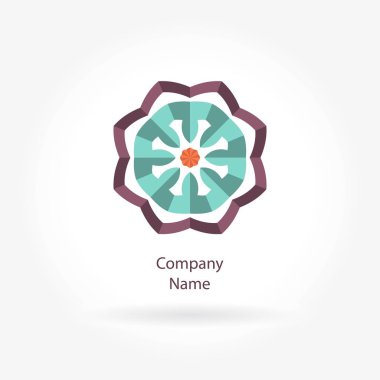 Vintage güzel dairesel logo