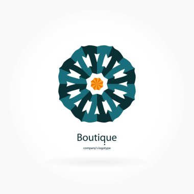 Vintage güzel dairesel logo