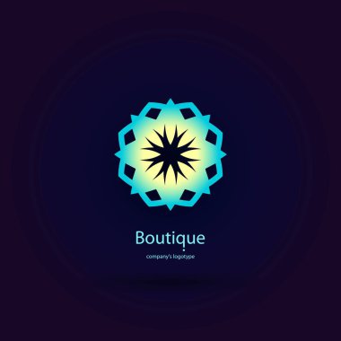 Vintage güzel dairesel logo