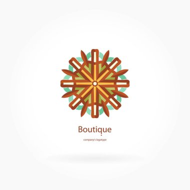 Vintage güzel dairesel logo