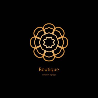 Vintage güzel dairesel logo