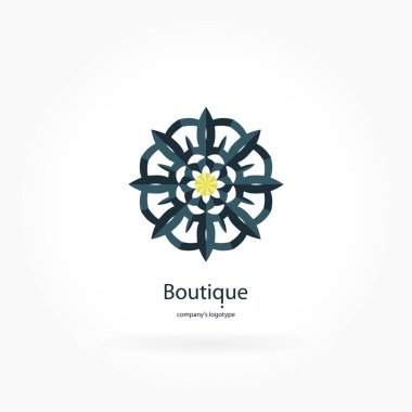 Vintage güzel dairesel logo