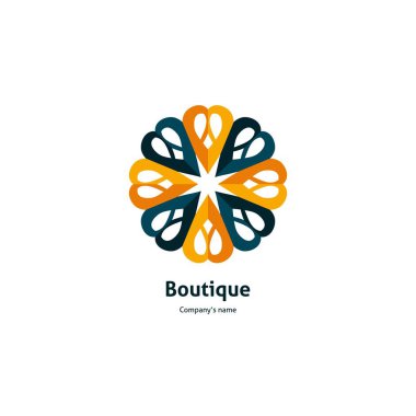 Vintage güzel dairesel logo