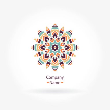 Vintage güzel dairesel logo