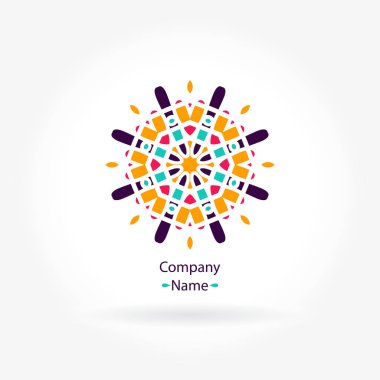 Vintage güzel dairesel logo