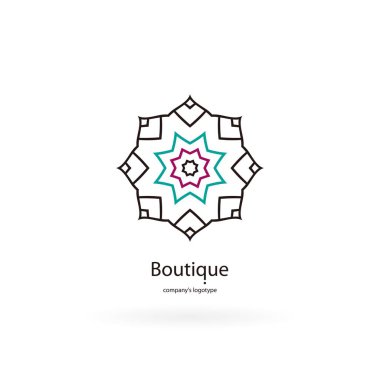 Vintage güzel dairesel logo