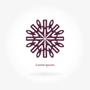 Vintage güzel dairesel logo