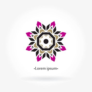 Vintage güzel dairesel logo