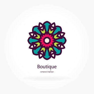 Vintage güzel dairesel logo