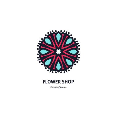 Vintage güzel dairesel logo