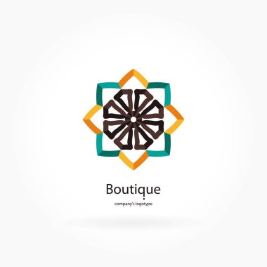 Vintage güzel dairesel logo