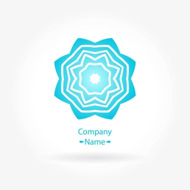 Vintage güzel dairesel logo