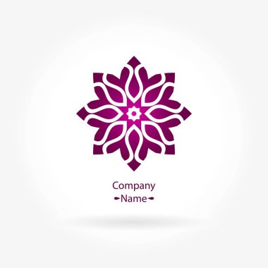 Vintage güzel dairesel logo