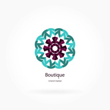 Vintage güzel dairesel logo