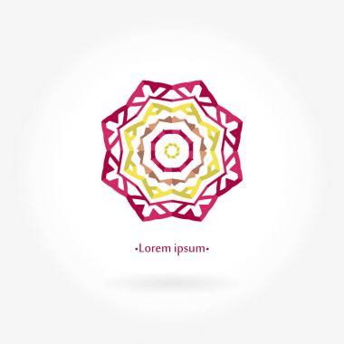 Vintage güzel dairesel logo