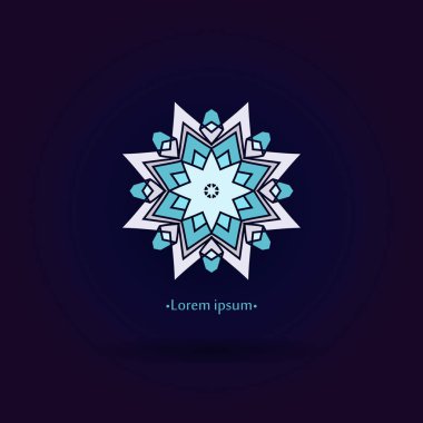 Vintage güzel dairesel logo