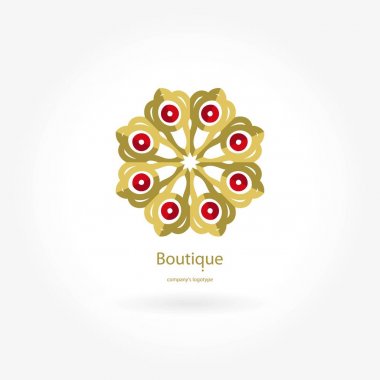 Vintage güzel dairesel logo