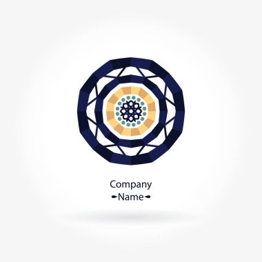 Vintage güzel dairesel logo