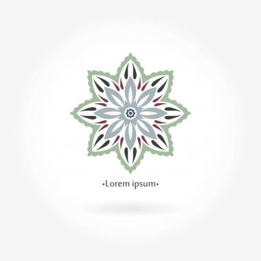 Vintage güzel dairesel logo