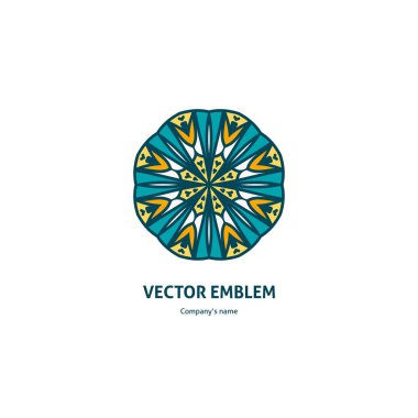 Vintage güzel dairesel logo