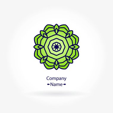 Vintage güzel dairesel logo