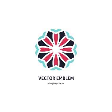 Vintage güzel dairesel logo