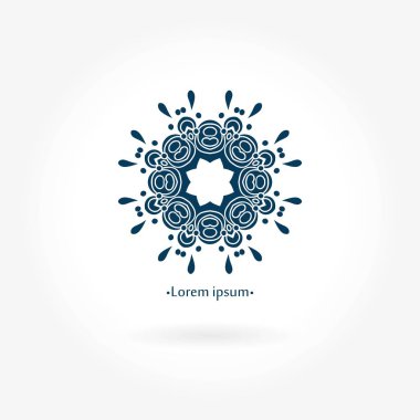 Vintage güzel dairesel logo