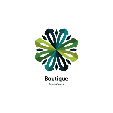 Vintage güzel dairesel logo