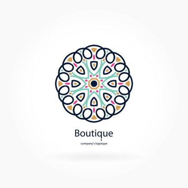 Vintage güzel dairesel logo